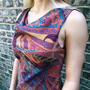 Paisley Print Dress